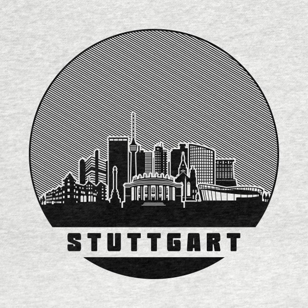 Stuttgart Germany Skyline by travel2xplanet